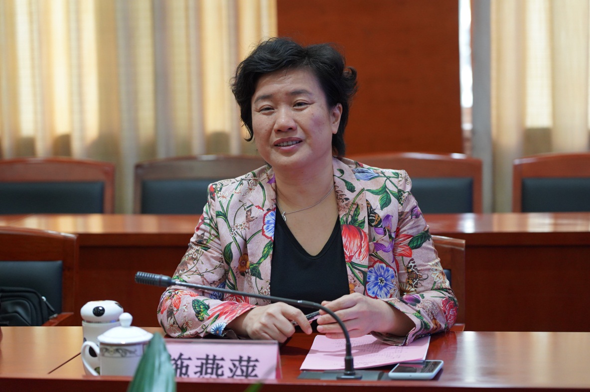 市委常委,统战部部长施燕萍来我院调研